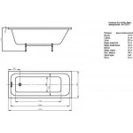 Ванна акриловая Aquatek Мия 120x70