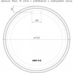 Зеркало Sansa Moon 72 / SMo1048Z