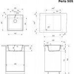 Мойка кухонная Maunfeld Perla 505 MFQS-505B