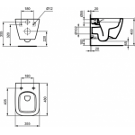 Унитаз подвесной Ideal Standard I.life S / T459201+T532801