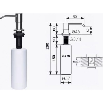 Мойка кухонная Wisent WS-35044D/GER013