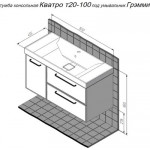 Тумба с умывальником Briz Кватро т20-100 Грэмми / 246 03-20100-19 00 БЕЛ