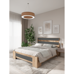 Полуторная кровать EcoWood Ивдель 140x200 ECO.001.00069.140-200.376WML/665PO