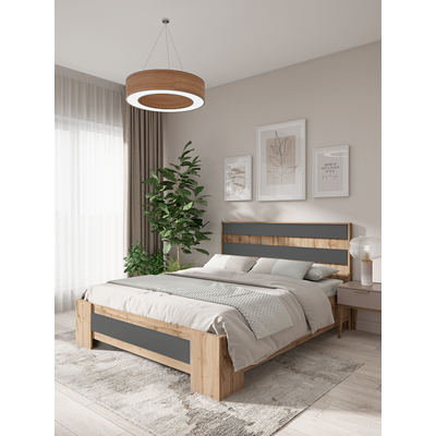 Полуторная кровать EcoWood Ивдель 140x200 ECO.001.00069.140-200.376WML/665PO