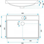 Умывальник REA Mandy / REA-U3326