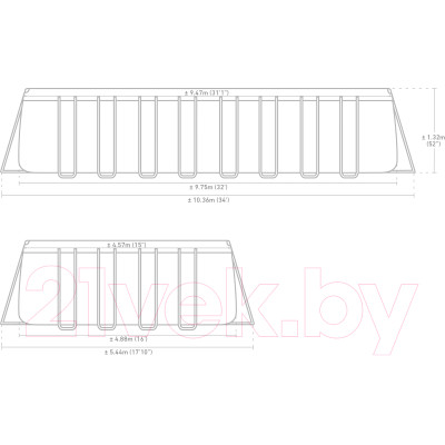 Каркасный бассейн Intex Ultra Frame / 26374