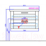 Тумба с умывальником Aqwella Манчестер / MAN01082