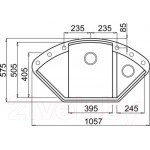 Мойка кухонная Elleci Easy Corner Nero G40 / LGYCOR40