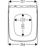 Унитаз напольный Roca Dama Senso Compacto 734151B000 + 7342518000 + ZRU9302820